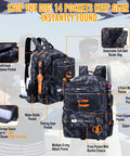 50L Fishing Tackle Backpack With Built In Rod Holder Water Resistant Outdoor Gear Go To All In One Tackle Organizer overview