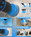 Diamond Hole Saw Drill Bits Set With Pilot Guide And Sponge Spring Bits, 2 Pieces, drilling in tile