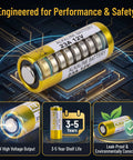 Top Tier 23A 12 Volt Alkaline Battery 5 Pack Heavy Duty Power For Remotes Garage Openers And Key Fobs with high voltage output.