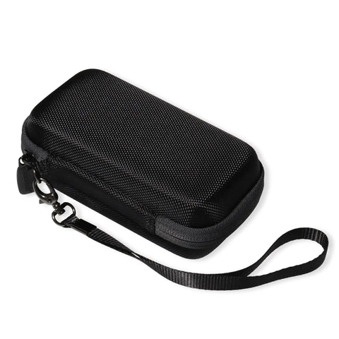 CaseSack Case for Magpie The First Bilateral Laser Measurement Tool - Magpie VH-80, compact black semi-hard case with strap.