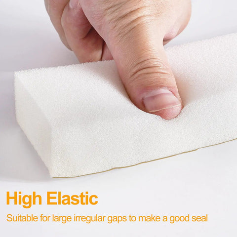 Heavy Duty High Density Foam Tape Air Conditioner Window Seal With Strong Adhesive For AC Insulation, 1 inch thick, flexible foam.