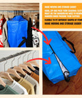 Heavy Duty Blue Moving Bags With Sturdy Zipper Handles And Backpack Straps Ditch The Moving Boxes For Quick Packing Storage And Wardrobe Transport