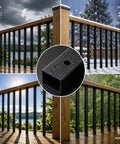 Heavy Duty Black Steel Deck Balusters 101 Pack 32 Inch Metal Railing Spindles for porch with weatherproof features.