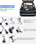 Three Wheel Foldable Electric Trike With Seat For Adults, Lightweight City Cruisin Scooter, Removable 36V 7.8Ah Battery, foldable in car trunk