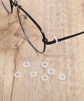 60 Pcs Eyeglass Hinge Tighteners And Repair Kit With 2 Screwdrivers Silicone Frame Grips For Loose Temple Arms