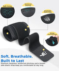 Dual Pack Wrist Compression Straps For Pain Relief And Support with reinforced stitching and breathable elastic strap