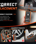 Correct placement guide for Universal Tpms Relearn Tool For Tire Pressure Sensor Activation For Gm Vehicles Chevy Buick Gmc Cadillac Supporting 315Mhz And 433Mhz Bands To Get Your Readings Spot On With No Sweat.