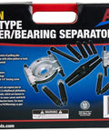 Five Ton Capacity Bar Type Puller And Bearing Separator Set With Molded Storage Case Includes Two Inch And Three Inch Bearing Separators