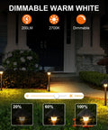 Lit 200LM Smart Outdoor Pathway Lights With 12V Low Voltage And App Control illuminating garden path at night