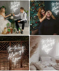 It Was Always You Neon Sign for Wedding Proposal with bright white LED, perfect for engagement party or bedroom decor.