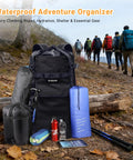 Rugged Large Capacity Climbing Rope Bag Built For Outdoor Climbers Waterproof Oxford Shell Side Mesh Pockets and Gear