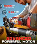 Man using Cordless Grease Gun For Milwaukee 18V Batteries, 12000 PSI High Pressure With 2 In 1 Rotating Handle, 39.4 Inch Hose