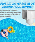 Universal Above Ground Pool Skimmer Kit With Accessories For Standard 6 Inch Wall Openings Replaces SP1090 models image