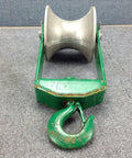6 Inch Hook Type S Snatch Block With Forged Steel Closure Hooks And Aluminum Alloy Sheaves Heavy Duty for Cable Lifting