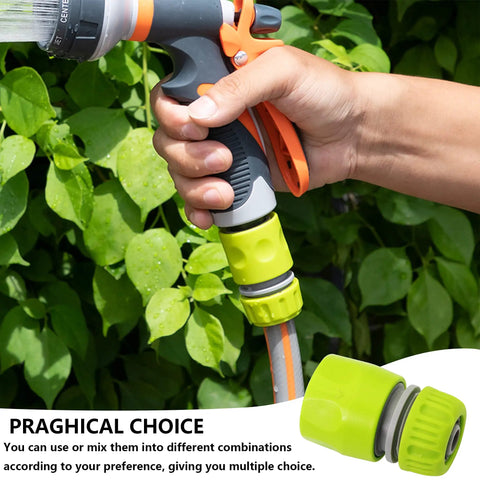 Garden Quick Connect Water Connector Set Half Inch Hose Pipe Repair And Irrigation 4 Pack Durable ABS No-Fuss Leak-Proof Fittings