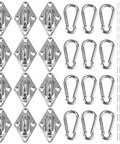 Wall Mount For Resistance Bands With Hooks Space Saving Home Gym Anchor For Fitness Bands And Suspension Training Organize Equipment Efficiently In Small Spaces Durable Steel Construction Includes 12 Pack.