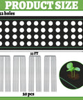 Garden Weed Barrier Fabric With Pre-Punched 132 Planting Holes For Quick No-Fuss Planting 4Ft By 33Ft Woven Geotextile Mat diagram