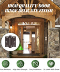 Two Pack Self Closing Door Hinges 3.5 Inch Oil Rubbed Bronze Spring Loaded Auto Close Hinges for Interior Doors, front view