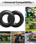 4.10/3.50-6 Tires With Heavy Duty Inner Tubes For 4 Wheelers ATVs Go Karts Lawn Mowers Snow Blowers Tractors Hand Trucks