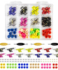 Fingerboard Hardware Kit With 14 Multicolor Trucks, 48 Wheels, 60 Screws, 30 Nuts And 4 Spanner Tools for 96mm decks