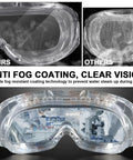 Six Pack Anti Fog Safety Goggles For Lab And Industrial Use Adjustable Chemical Splash Eye Protection With Clear Lenses