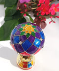 Totally Vintage Enamel Hot Air Balloon Jewelry Box With Rhinestones in multicolored design, eco friendly alloy, garden background