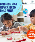 Children playing with Squishy Human Anatomy Body Model With 30 Removable Parts For Kids Aged 4 8 in classroom setting.