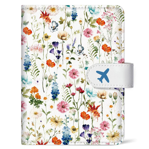 RFID Blocking Passport Holder With Magnetic Closure For Easy Access Leather Travel Wallet Case For Women And Men Aesthetic