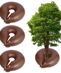 3 Pack 15 Gallon Tree Watering Ring Bags For Deep Root Watering, Low Profile Slow Release Watering Donuts around tree.