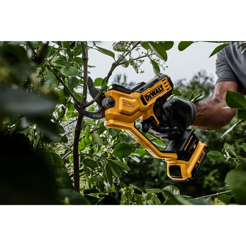 Go To Cordless 20V Pruning Shears With 1.5 Inch Cutting Capacity Nonstick Blades For Quick Smooth Cuts Ergonomic Comfort Grip Up To 1,100 Cuts Per Charge Great For Small Branches Shrubs Flowers And Fruit, trimming a small branch
