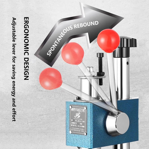 Straight Up Heavy Duty Benchtop Spring Loaded Manual Arbor Press Featuring Rock Solid Steel Build For Industrial Stamping Bearing Install And Press Fit Tasks with ergonomic lever design.