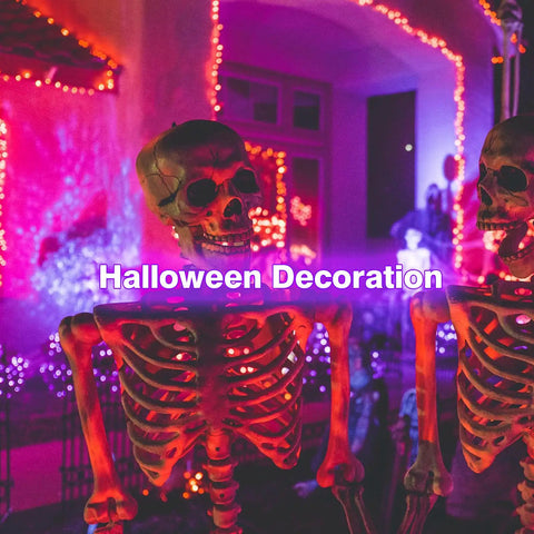 2 Pack A19 LED Black Light Bulbs 9W 100W Equivalent, E26 Base Dimmable Black Lights illuminating Halloween decorations