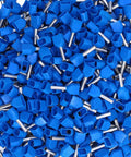Top Tier 1000 Pcs Insulated Copper Ferrule Kit For TE7508 Terminals Perfect For Crimping AWG 20 Solid Stranded Wires With Safety Insulation For Home And Heavy Machinery Electric Work blue insulated copper ferrules