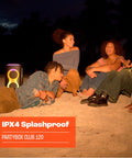 Portable Party Speaker With Foldable Handle And Pro Sound, Club 120 Delivers Dope Bass at a beach party with friends