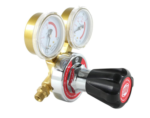 Oxygen And Acetylene Regulators Combo For Oxy Fuel Welding And Cutting, 25HX Series, with brass body and chrome bonnet