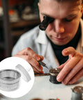 Watch Parts Cleaning Jar With Stainless Steel Mesh Strainer Glass Cleaning Container For Maintenance And Modifications Small Parts Organizer 7cm