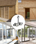 Four Wheel Trolley Assembly With Silent Wheels For Barn Doors Sliding Doors And Garage Doors Fits 1-5/8 Inch Wide And Taller Hanging Track 4 Pack Hidden Bolt Design For Smooth Quiet Operation For Long Lasting Performance
