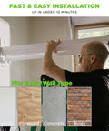 Heavy Duty Ev Cord Holder With Wall Mount Design And Adjustable Boom Arm To Tame Those Messy Level 2 Charging Cables And Keep Your Garage Floor Totally Clear In Matte Black installed on drywall.