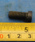 Knockout Indexable Cutting Tool Insert For Precision Machining Heavy Duty Bolt Screw Replacement Shop Grade Hardware Spare Part Workhorse Gear Up Your Lathes Mills S1071 JH1909HWD, detailed view of a black screw next to a measuring tape.