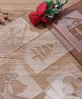 Rad Eight Piece Router Template Stencil Kit For Wood Crafting And Fabric Decor Precision Cut Acrylic Stencils with holiday patterns
