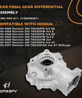 Beefy Rear Final Gear Differential Assembly For Rancher 350 And Rancher 400 ATV Models 2000 To 2007 Fits 4x4 And 2x4 Variants