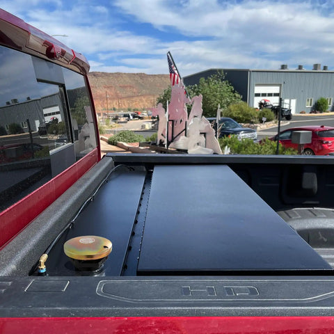 Vented Diesel Transfer Tank Cap With Threaded Neck And Two Inch Base For Easy Fuel Venting Gas Fill Lid on truck bed