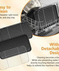 Smokeless Electric Indoor Grill 1500W 2 In 1 With Nonstick Removable Grill And Griddle Plate in dishwasher with trays