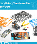 Solar Robot Building Kit For Kids 8-13 DIY STEM Toy with 212 pieces, tools, and manual visible on white background.