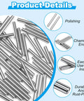 35 Pcs 5mm By 40mm Stainless Steel Shelf Dowel Pins And Shelf Support Pegs For Cabinets And Furniture Fixing, Rust Resistant 304 Stainless