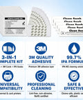 Top Shelf Printer Cleaning Kit For ID Card Printers contains wipes, cards, and swabs for universal cleaning.