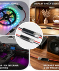 Double Quick Connectors Kit for Low Voltage Wiring with LED strip, car interior, speaker, and display shelf uses