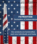 Bullet Antenna Replacement Mast With Valve Stem Caps American Flag Style against flag background, silver finish