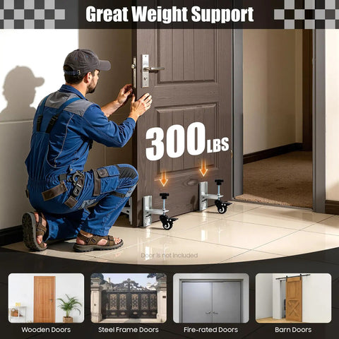 Pro Grade Door Installation Tool Kit For DIYers And Pros 2 Piece Framing And Lifter Set Handles Up To 300 Lbs Visual