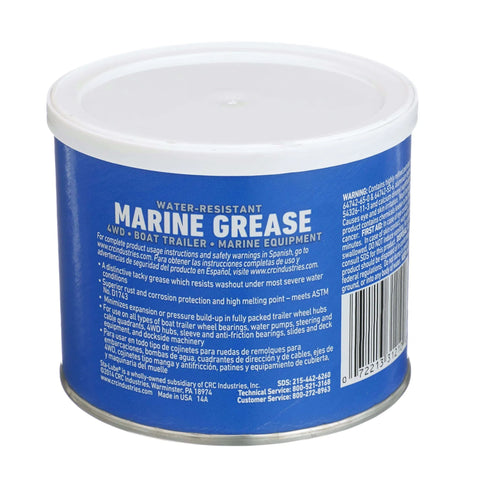 Blue 14 Oz Water Resistant Marine Grease In Aluminum Complex Formula Adhesive Non Blend Water Wash Out Resistant Lubricant For Boats
